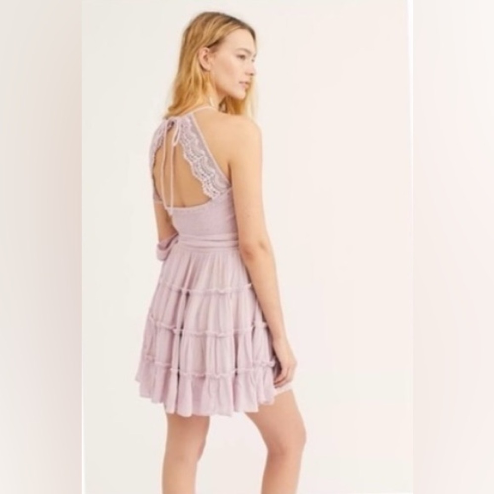 FREE PEOPLE Hot Dang Mini Dress Lilac Lavender Purple - Size XS - Picture 3 of 10